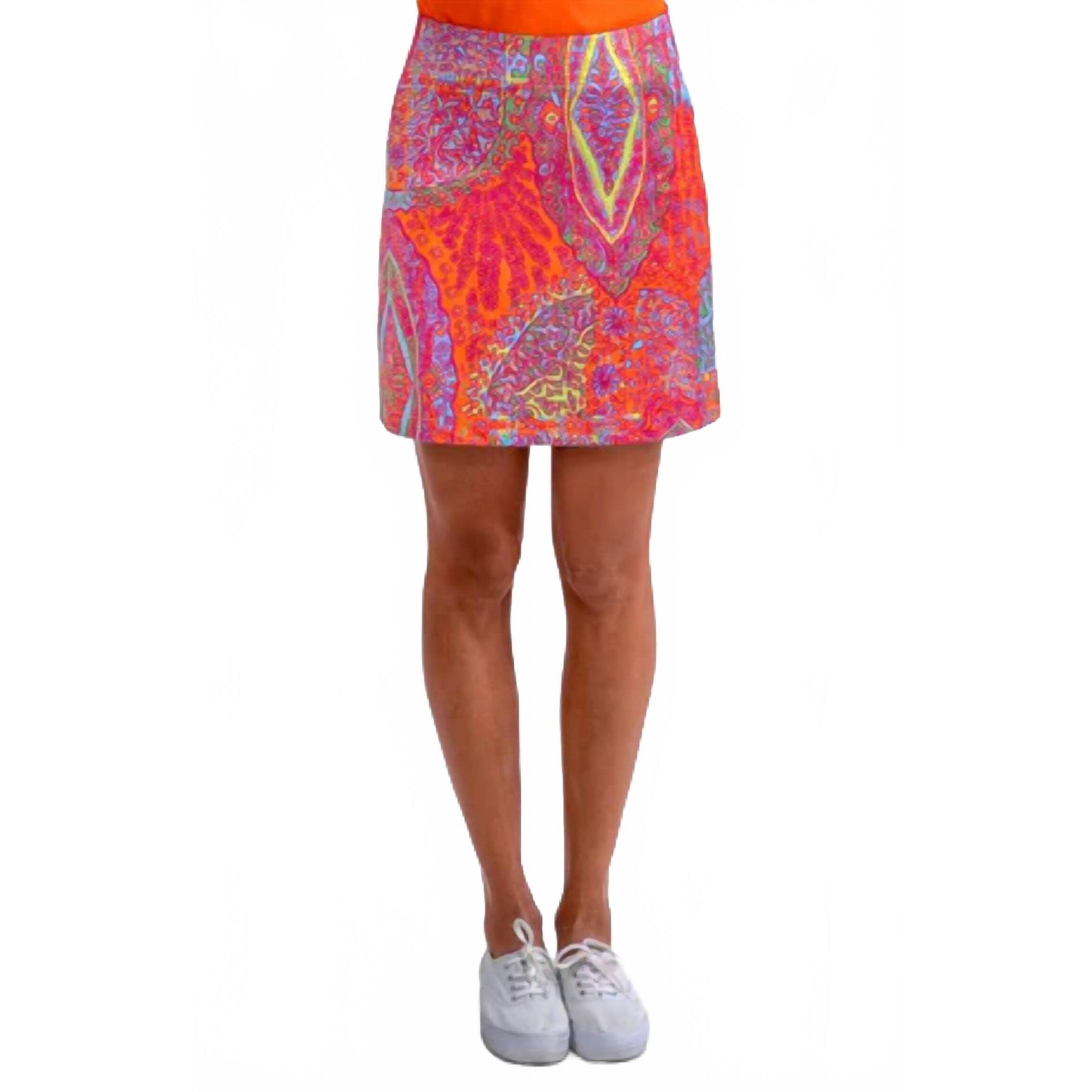 New Gretchen Scott Skippy Skort In Pink/Orange